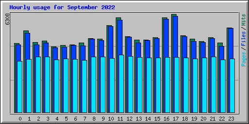 Hourly usage for September 2022